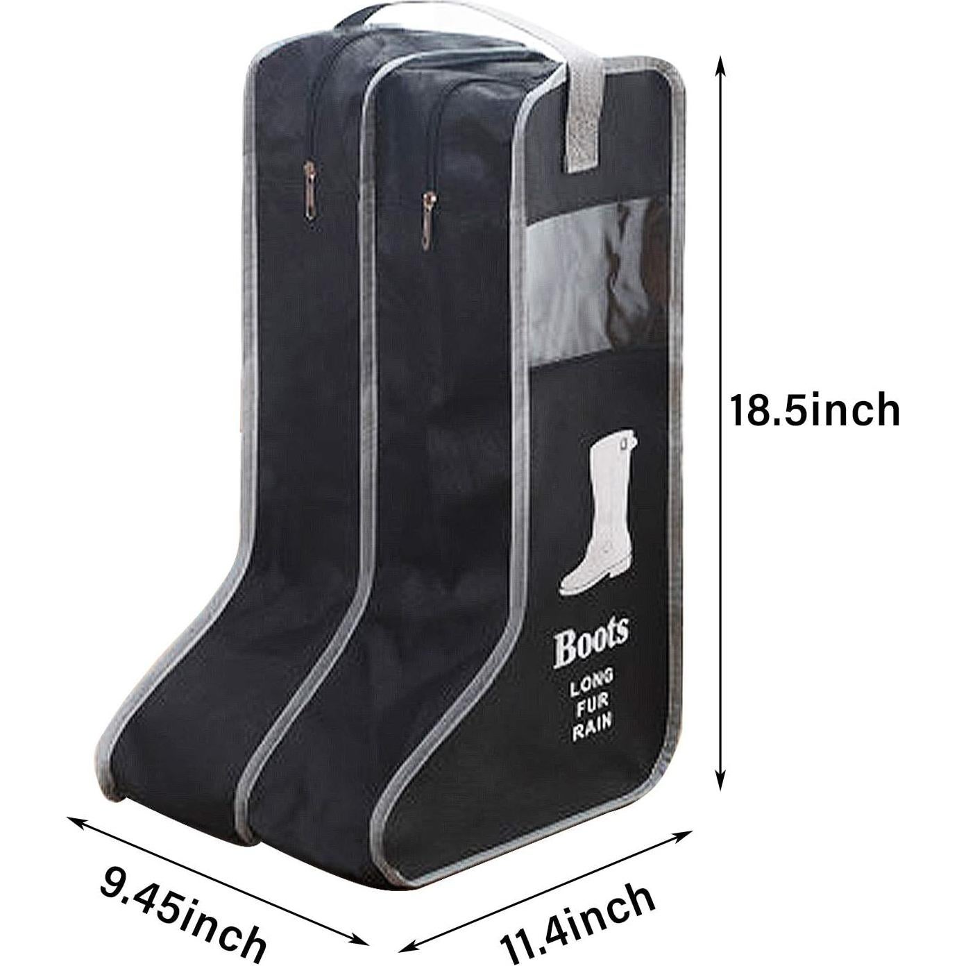 Bolsas de Almacenamiento para Botas Satisfounder 2 Pares Negro