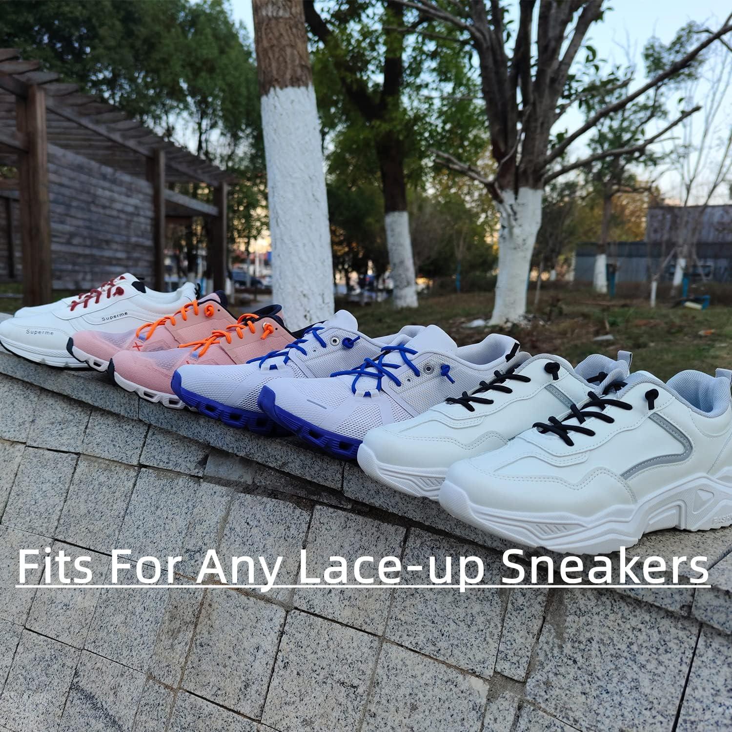 3 Pares de Cordones Elásticos Beige para Zapatillas de Correr