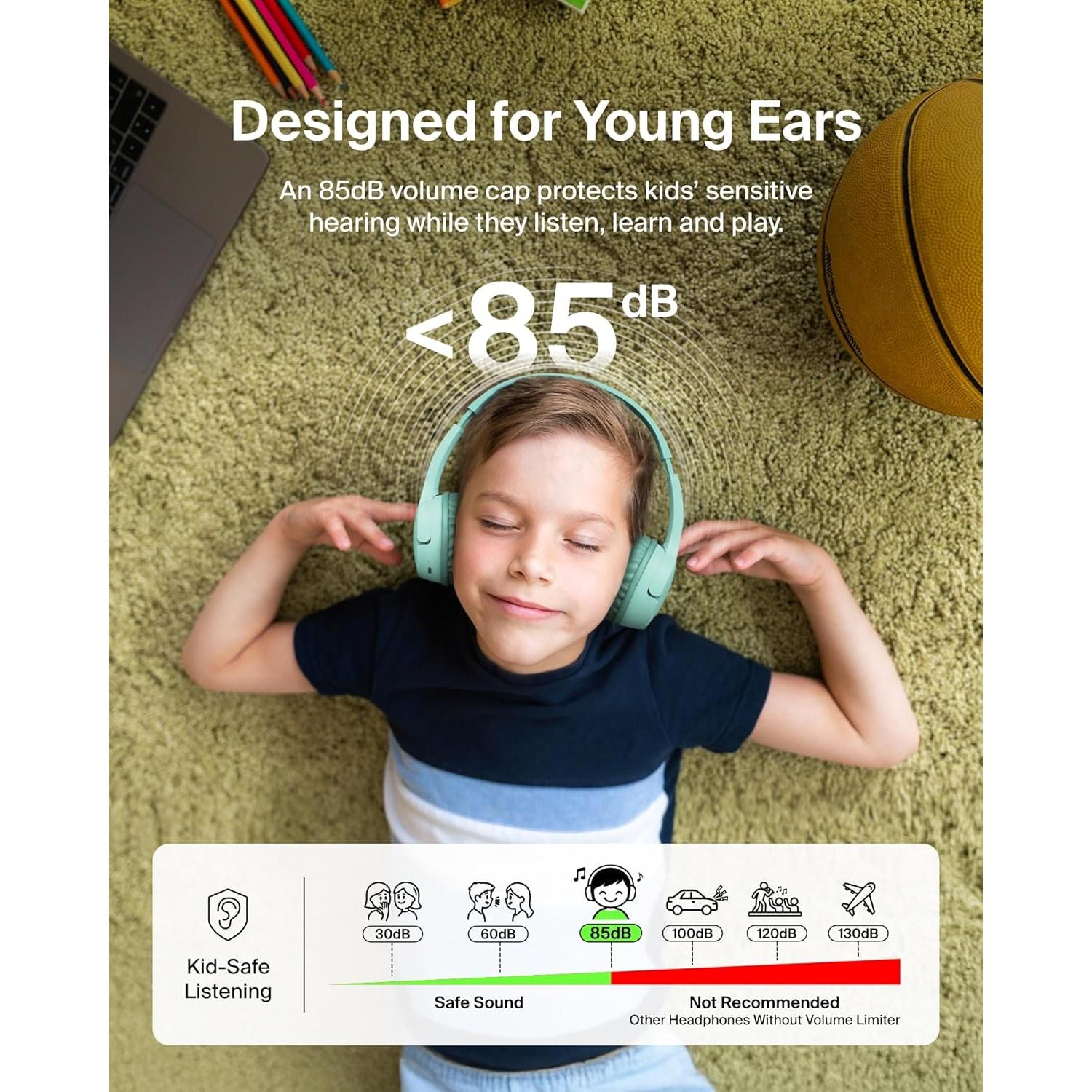 Auriculares Inalámbricos On-Ear Belkin SoundForm Mini Niños 30H