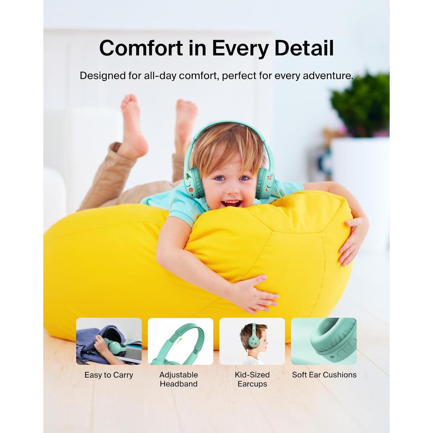 Auriculares Inalámbricos On-Ear Belkin SoundForm Mini Niños 30H