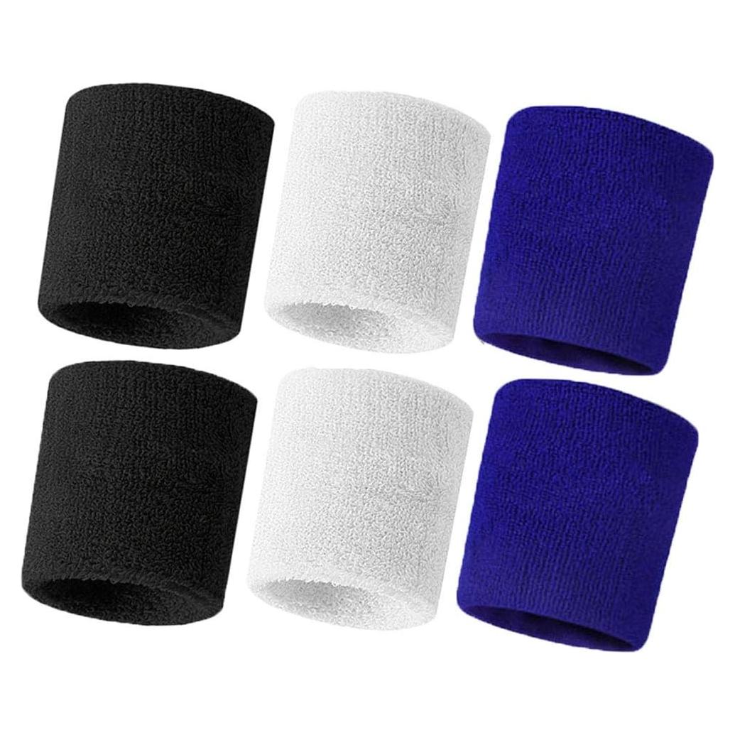 Muñequera de Toalla Gruesa HANERDUN Unisex 6 Piezas