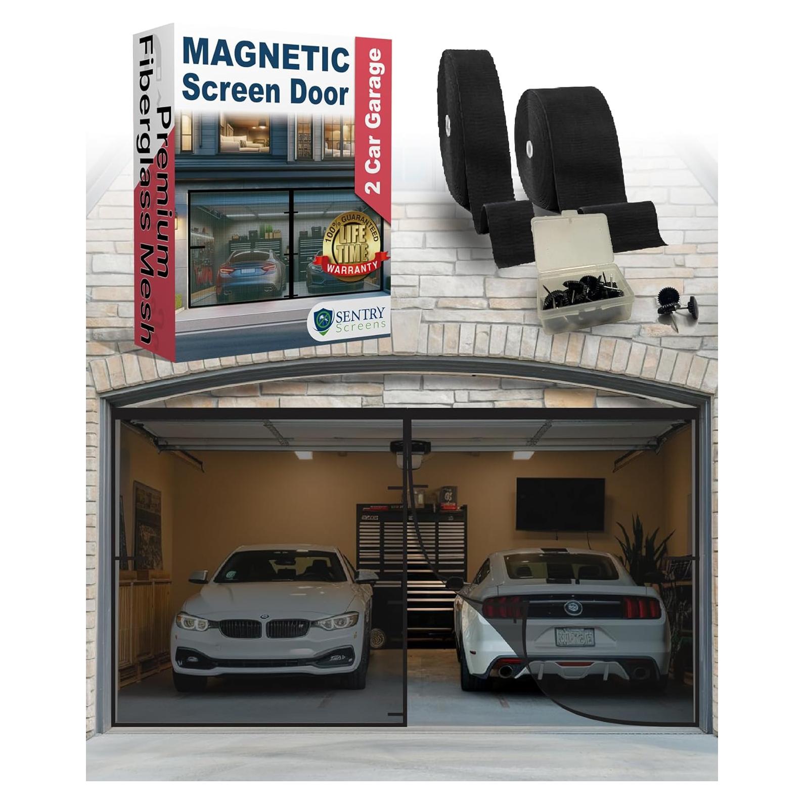 Pantalla Magnética Sentry Screens para Garaje 2 Autos 1,36kg