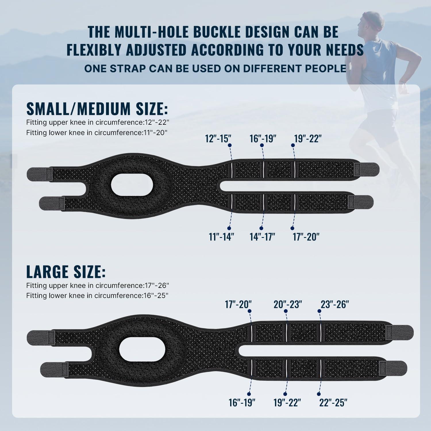 Faja de Rodilla Fit Geno Patelar para Alivio de Dolor - Mediana