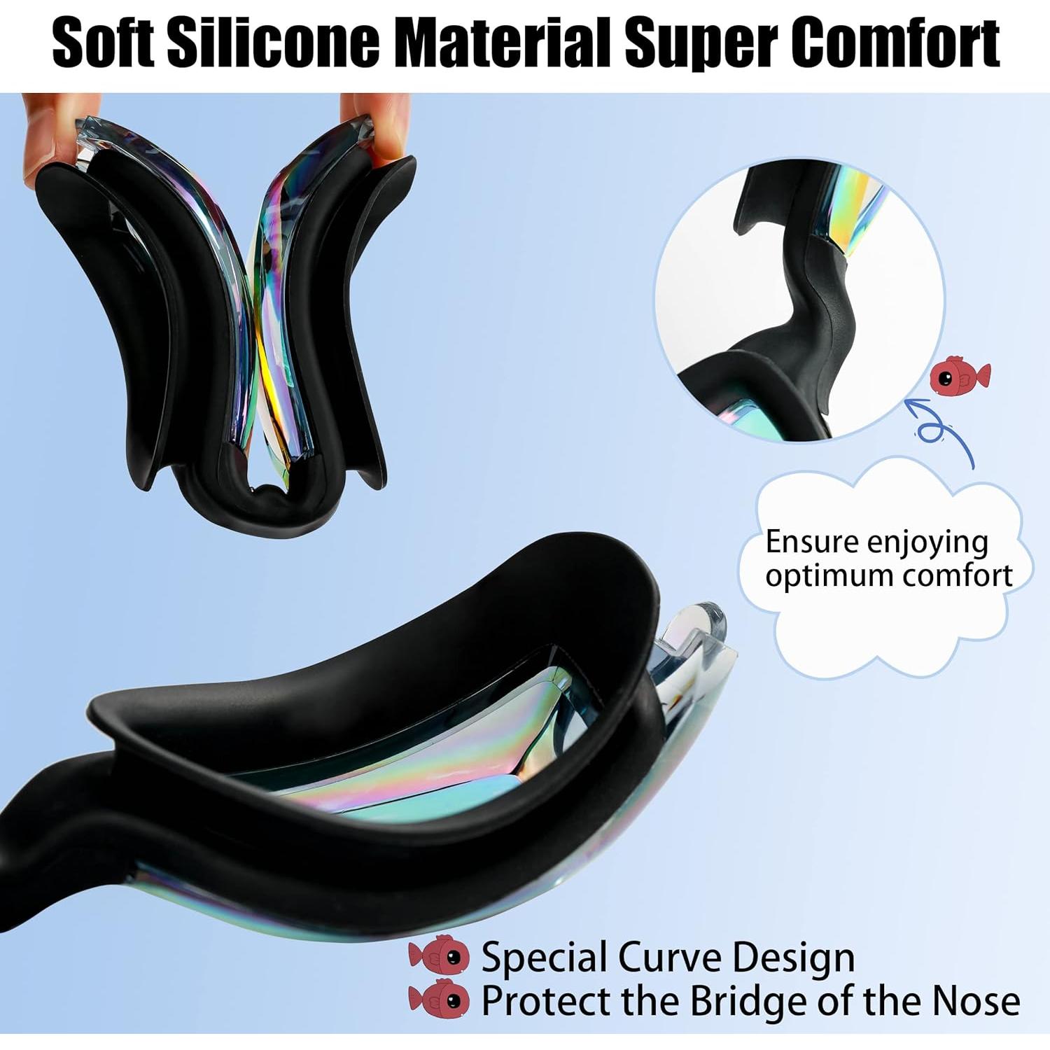 Gafas de Natación Anti-empañante Unisex - Paquete de 2