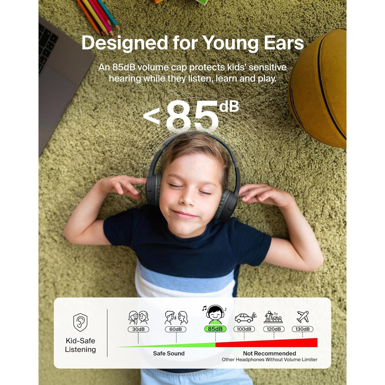 Auriculares Inalámbricos Belkin SoundForm Mini Niños - Negro