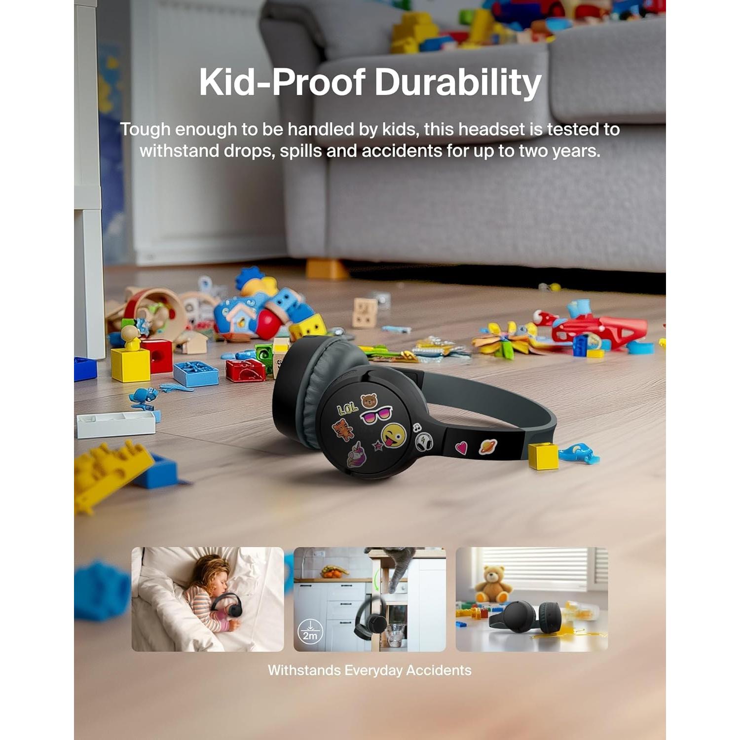 Auriculares Inalámbricos Belkin SoundForm Mini Niños - Negro