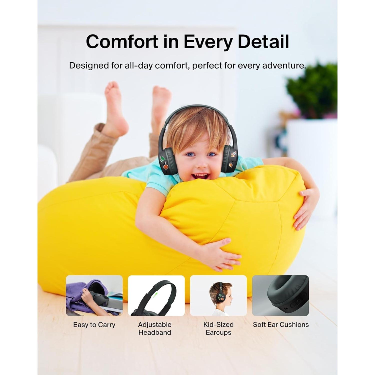 Auriculares Inalámbricos Belkin SoundForm Mini Niños - Negro