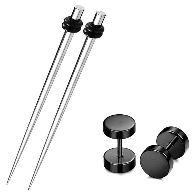 Kit de Estiramiento de Orejas 16G Acero Quirúrgico 38Pcs
