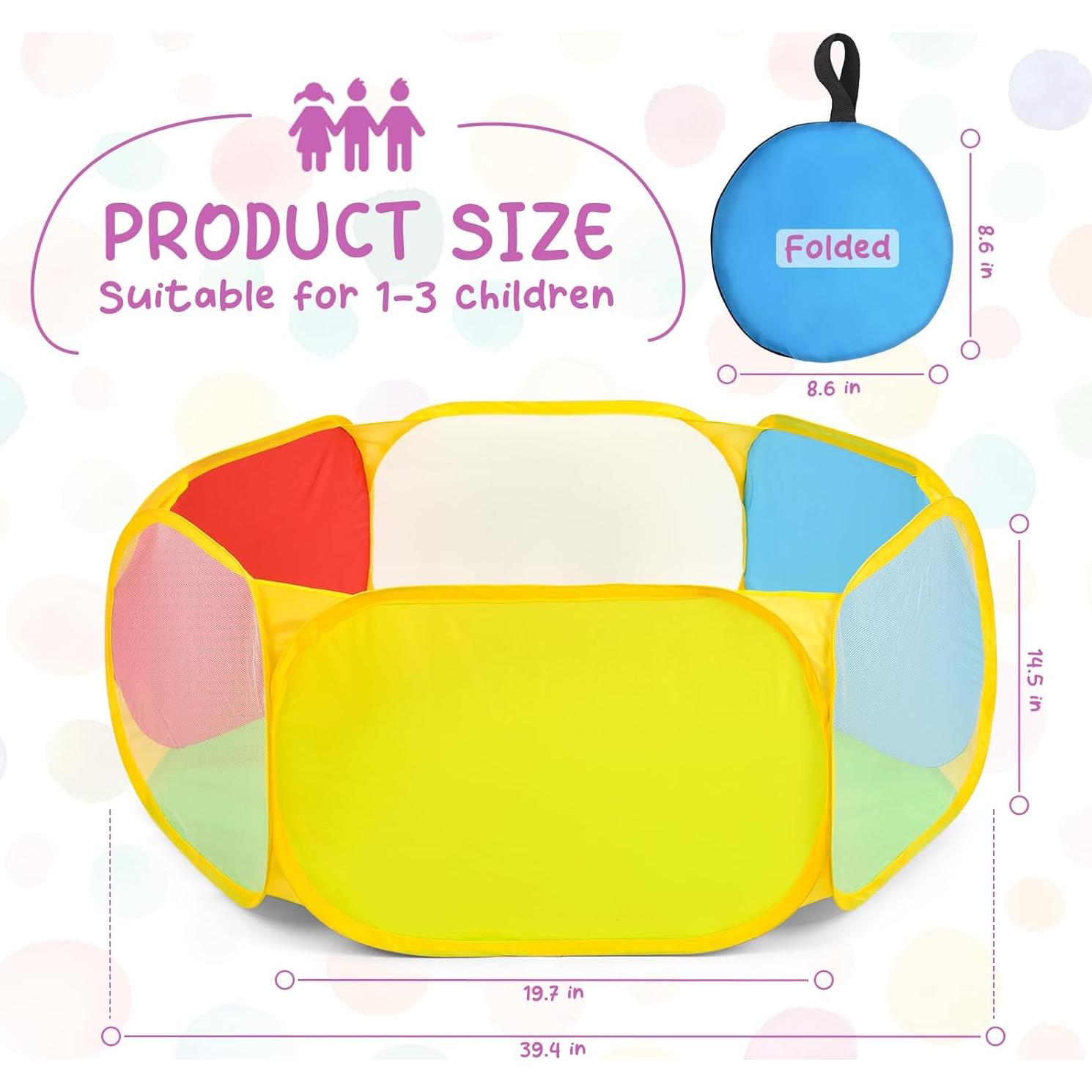 Pozo de Bolas Eocolz para Niños 100x100cm Interior Exterior