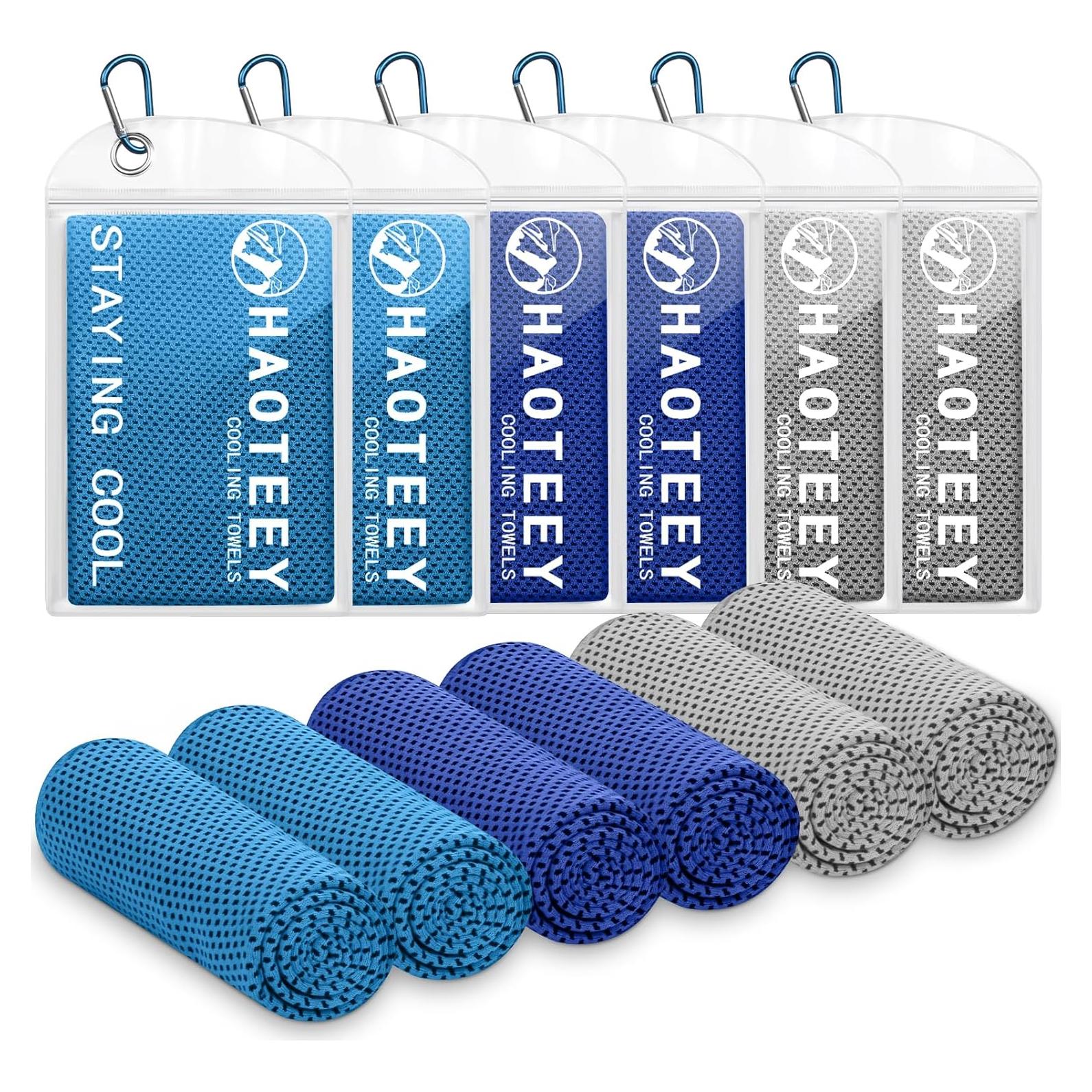 Toallas Enfriadoras Deportivas Haoteey 6 PCS 101.6x30.48 cm