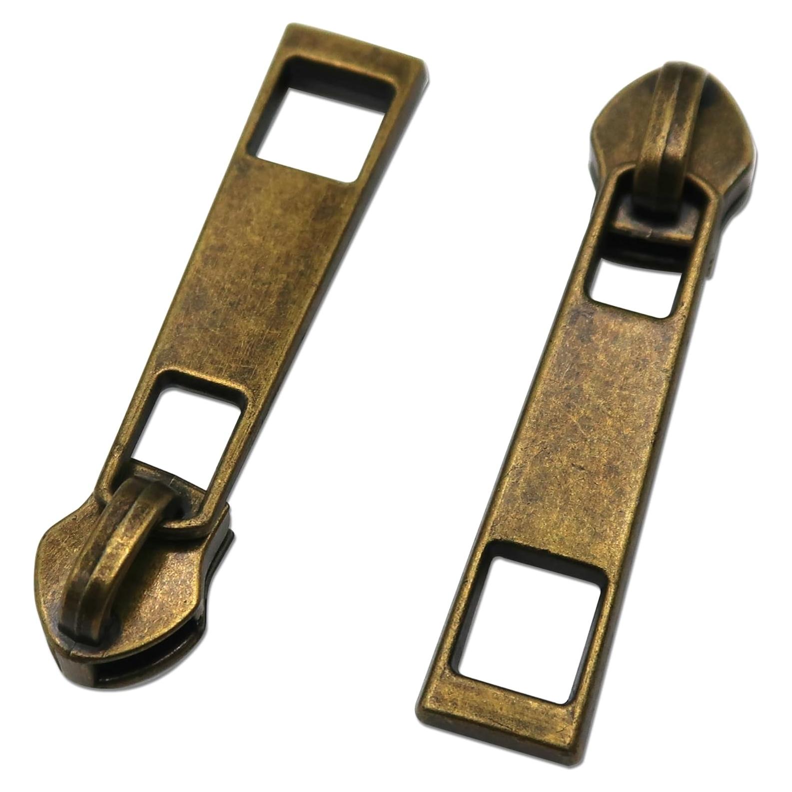 Deslizadores de Cremallera Pesados HOLSHUN #5 Bronce Antiguo 30pcs