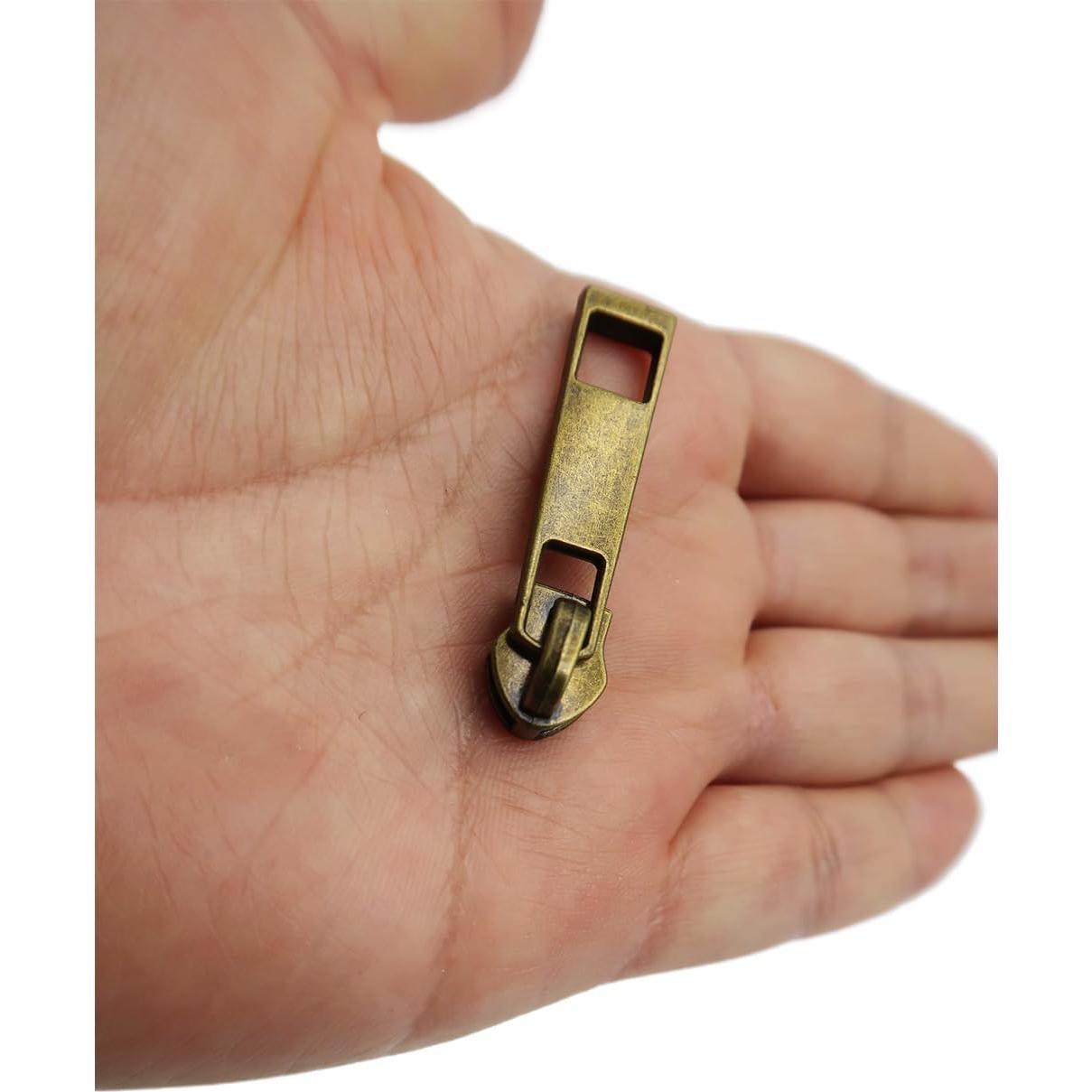 Deslizadores de Cremallera Pesados HOLSHUN #5 Bronce Antiguo 30pcs