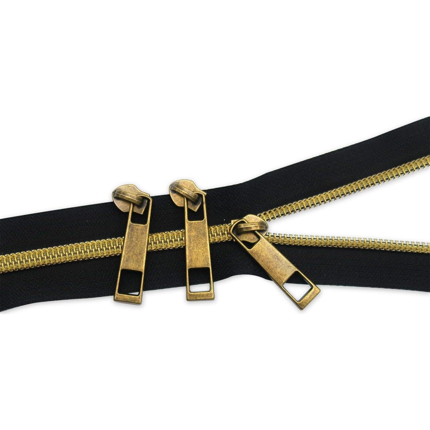 Deslizadores de Cremallera Pesados HOLSHUN #5 Bronce Antiguo 30pcs