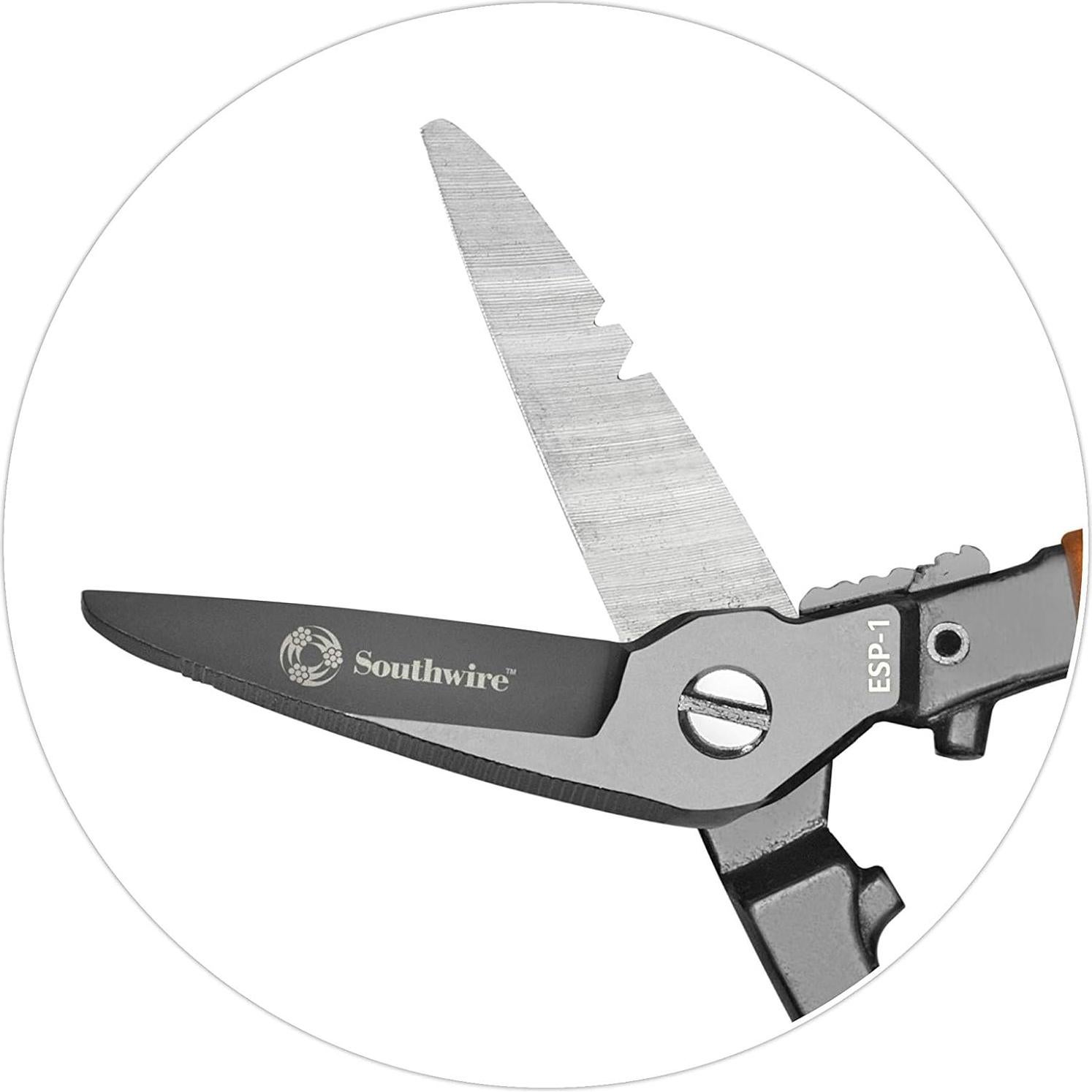 Tijeras de Electricista Southwire ESP-1 con Cuchilla Serrada