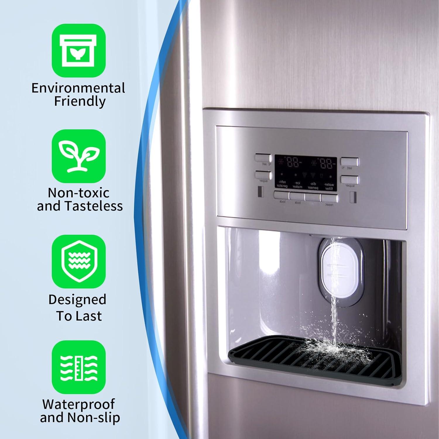 Receptor de Goteo de Silicona Andibro 2 Piezas Negro 21.2x8.1 cm