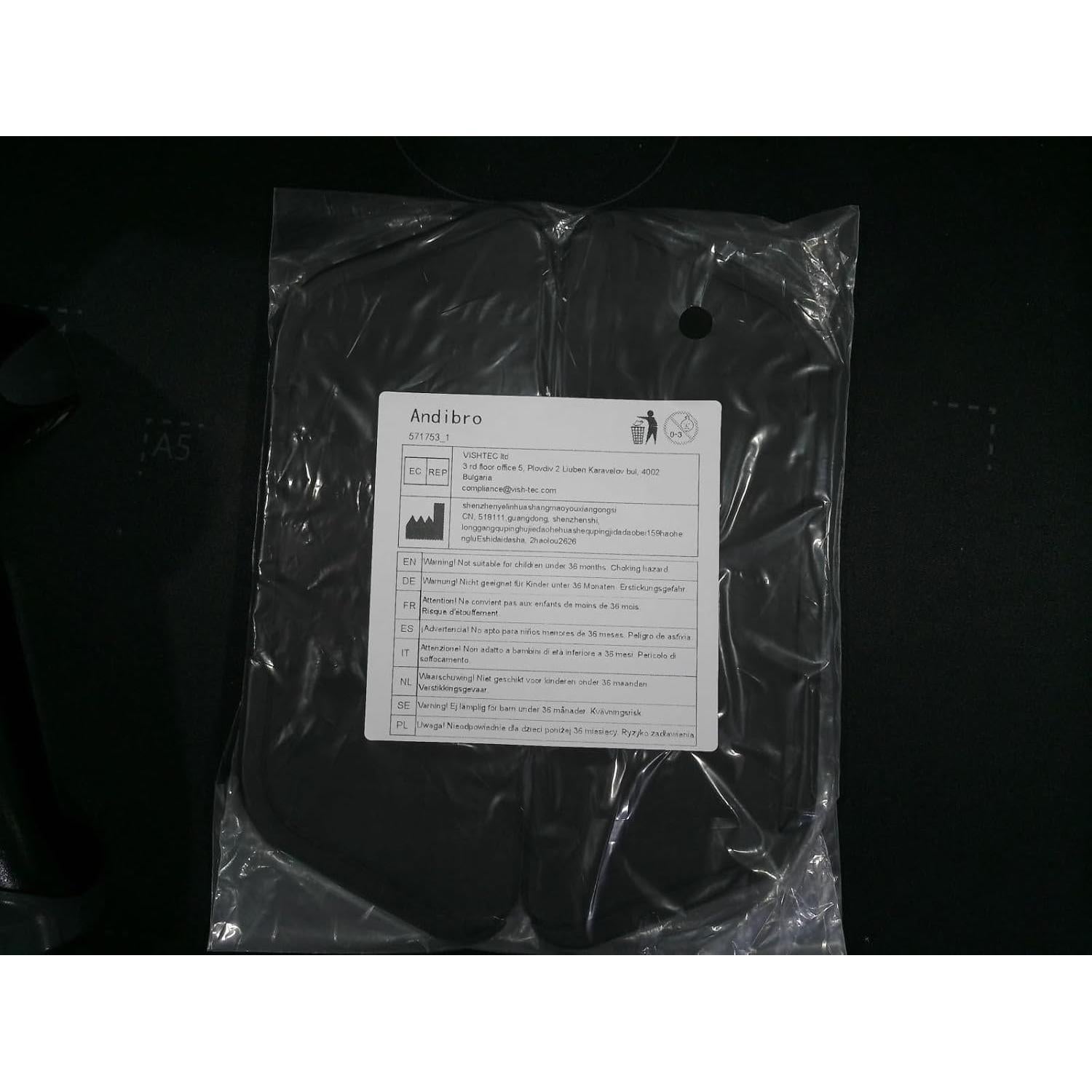 Receptor de Goteo de Silicona Andibro 2 Piezas Negro 21.2x8.1 cm