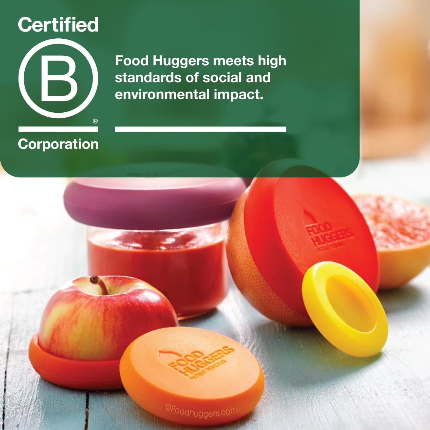 Food Huggers 5 Piezas Silicona Reutilizables para Alimentos