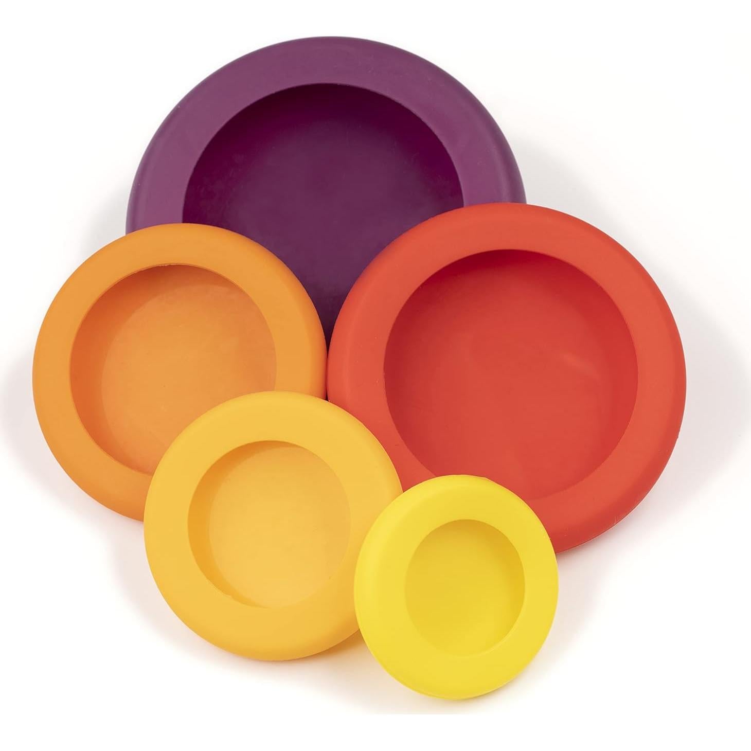 Food Huggers 5 Piezas Silicona Reutilizables para Alimentos