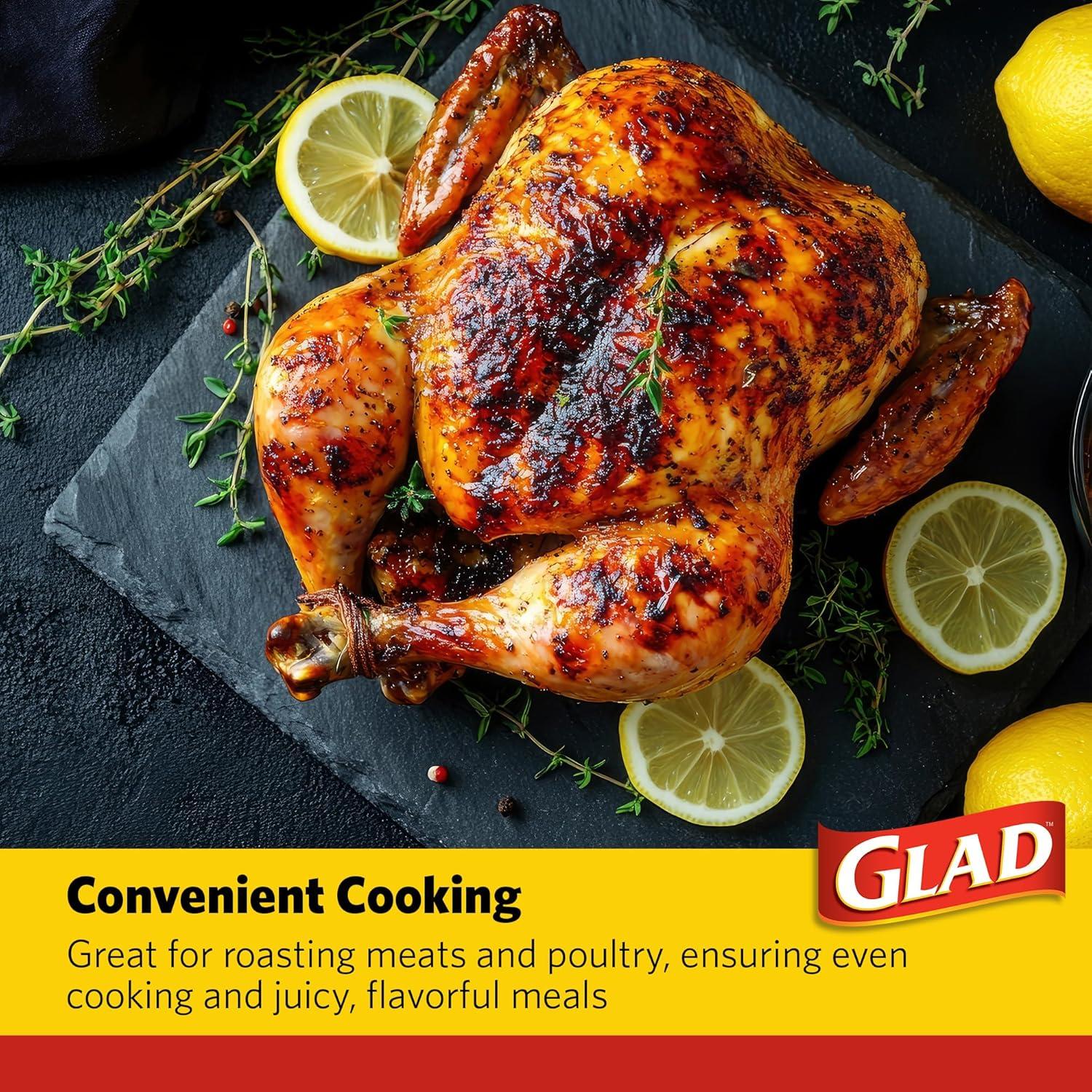 Bolsas de Horno Grande Glad - 5 Unidades 40.6x44.5 cm Sin BPA