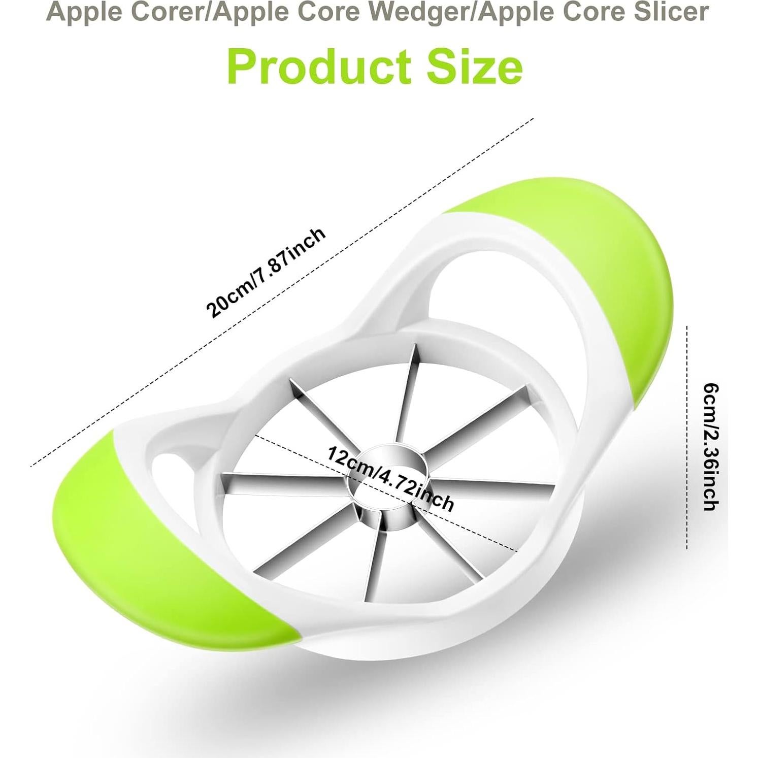 Cortador de Manzanas Aovchei 8 Cuchillas Acero Inoxidable 12 cm