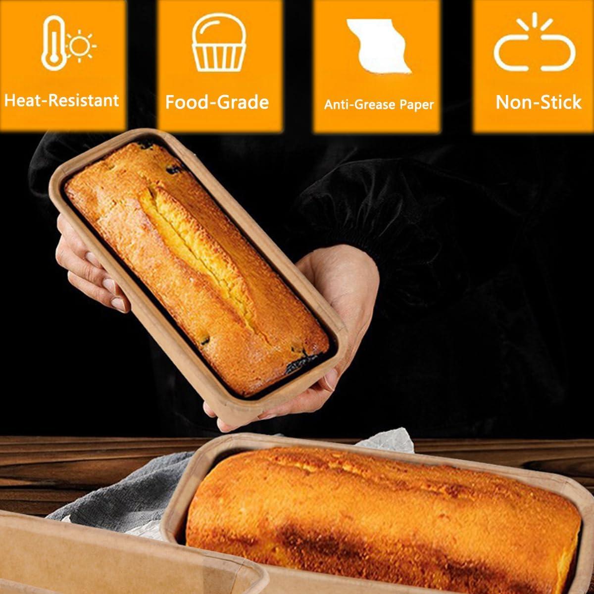 100 Moldes de Pan de Papel Desechables ICYHEY para Hornear