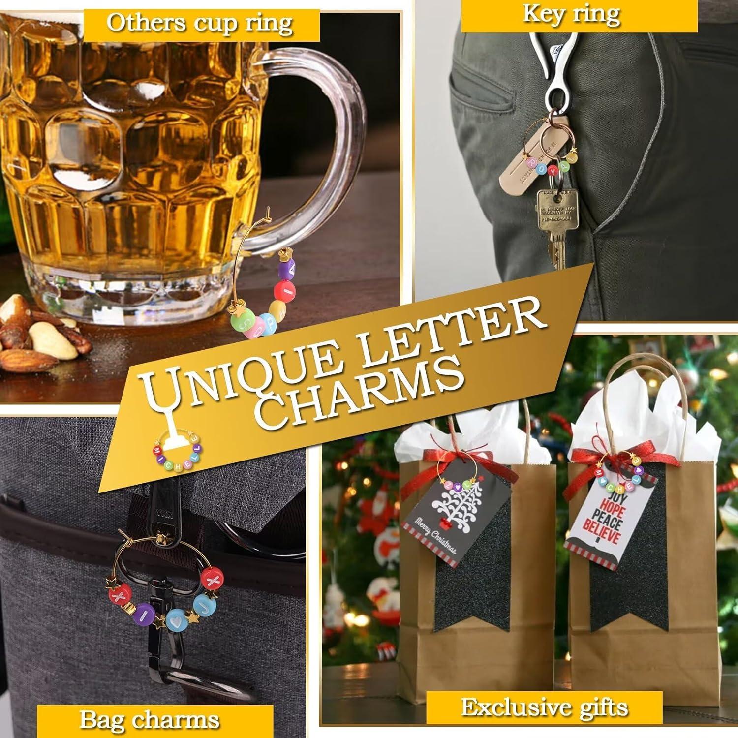 Kit de Encantos para Copas de Vino TMKEFFC - 810 Piezas Coloridas