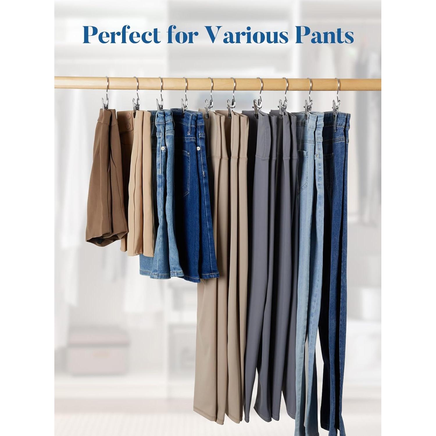 Organizador de Closet Smartor - 20 Clips Colgantes Metálicos