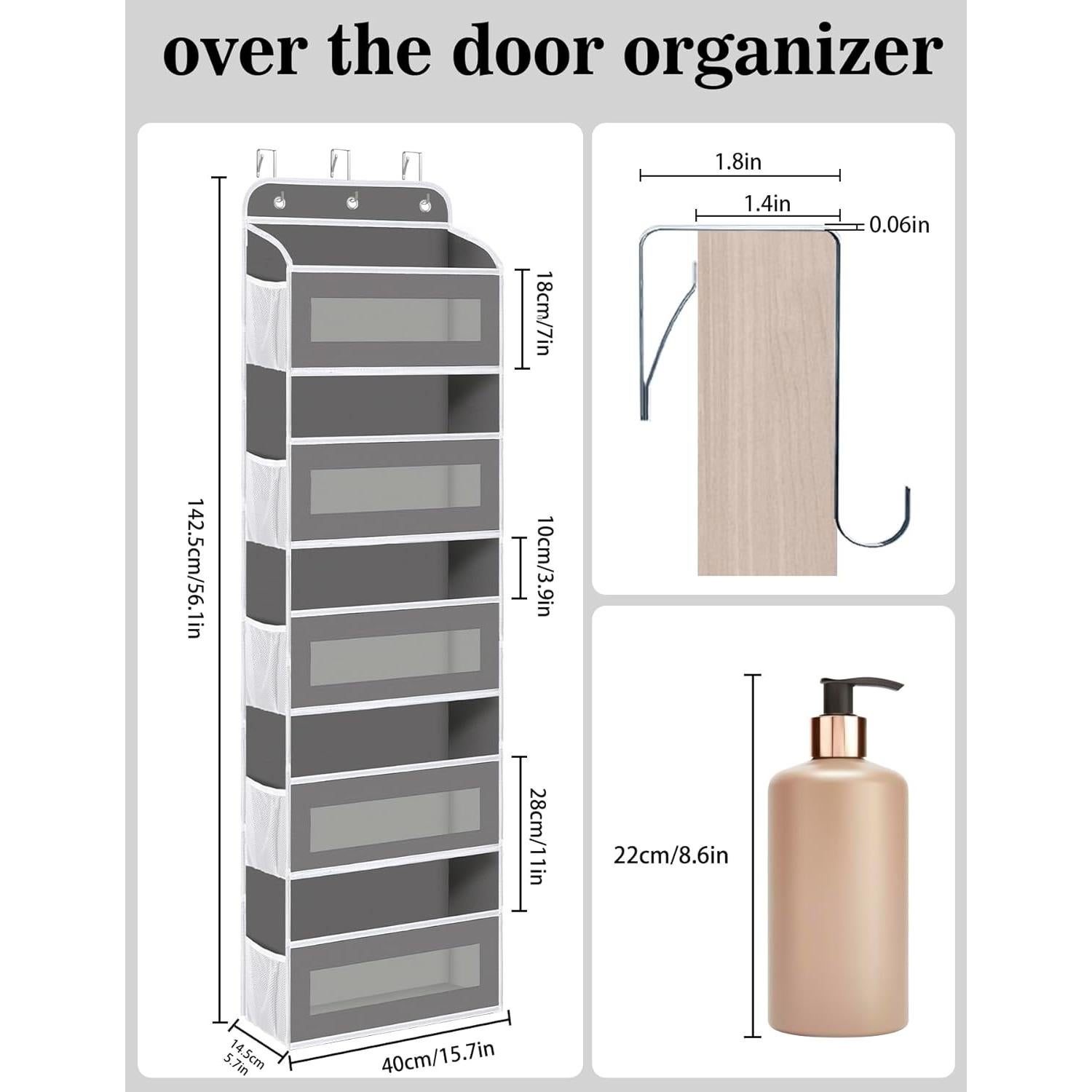 Organizador Colgante sobre la Puerta KYEVIS 5 Estantes 20 kg