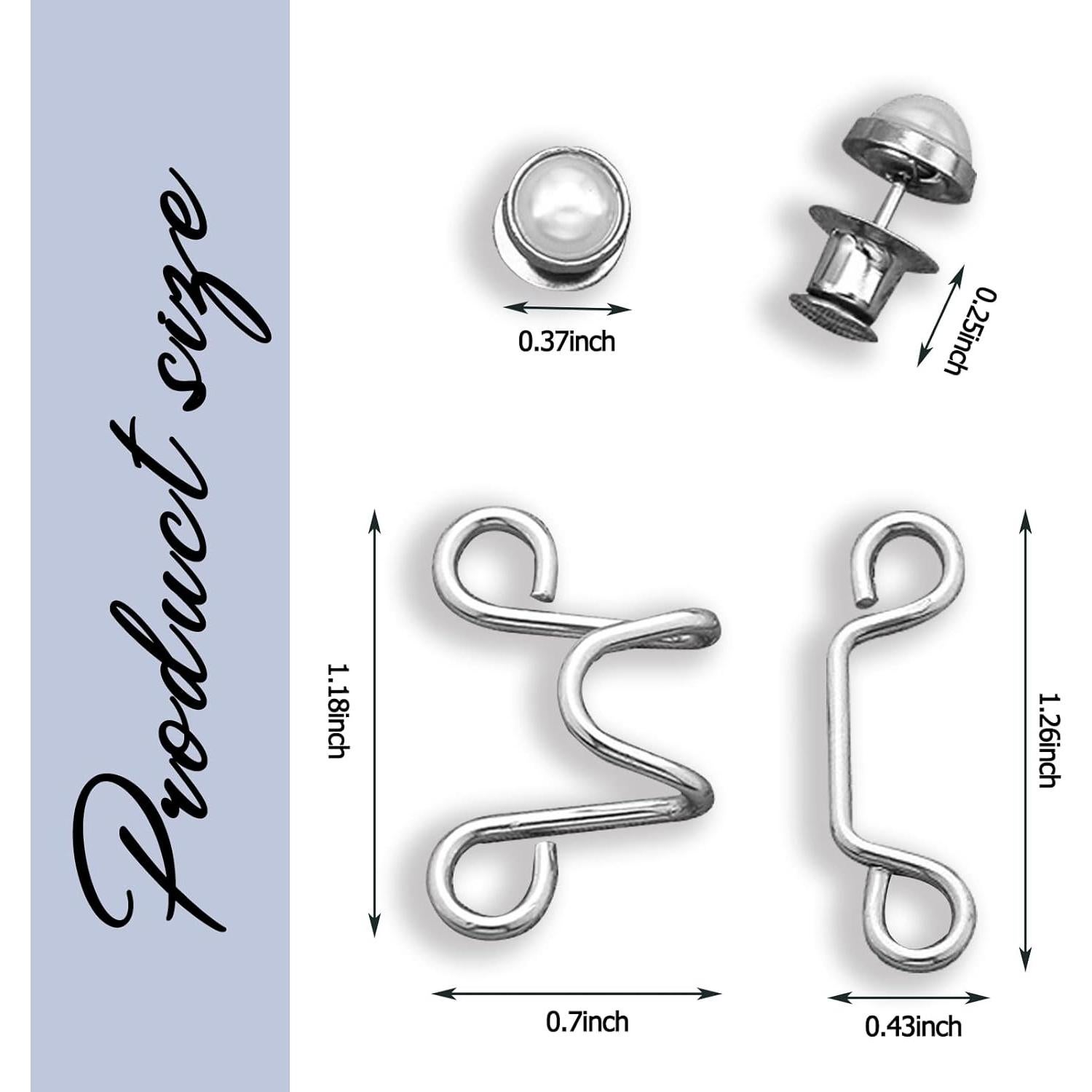 Pin de Botón de Jean Qkari Ajustable Ladrillo Negro 18g