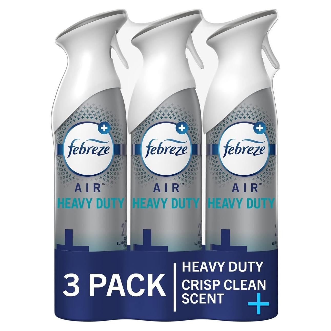 Febreze Ambientador Spray 3 Pack 248ml Aroma Limpio y Fresco