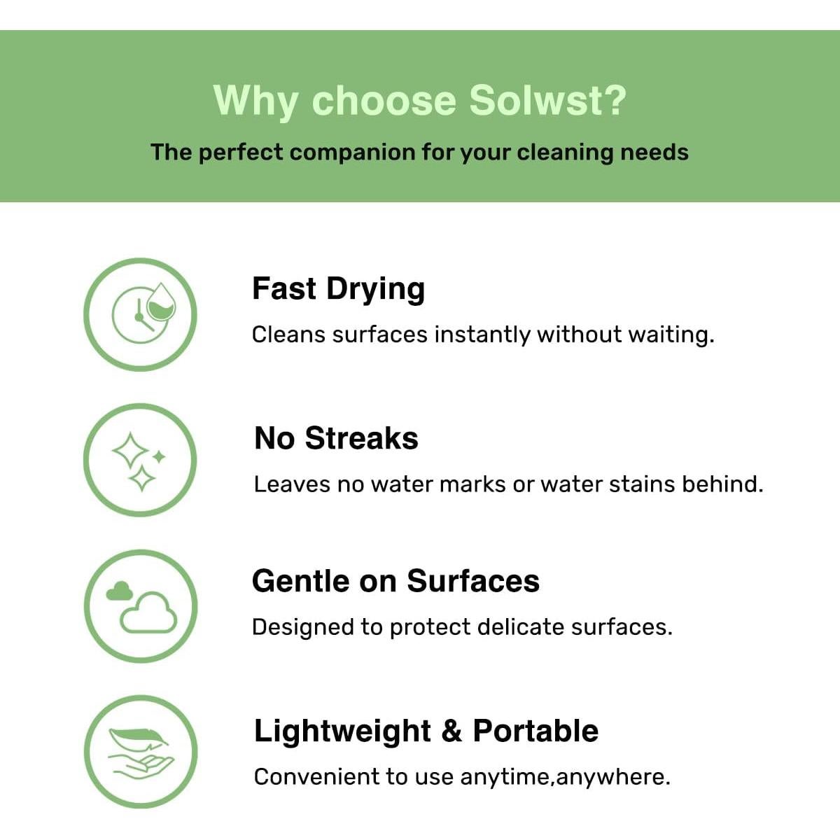 Toallitas de Limpieza de Lentes SolWst Optix - 200 Unidades