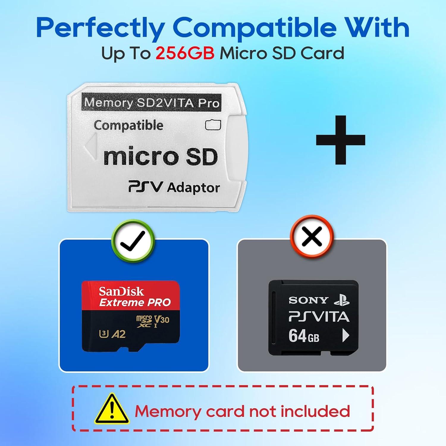 Adaptador SD2Vita UCEC para PS Vita 1000/2000 - 256GB