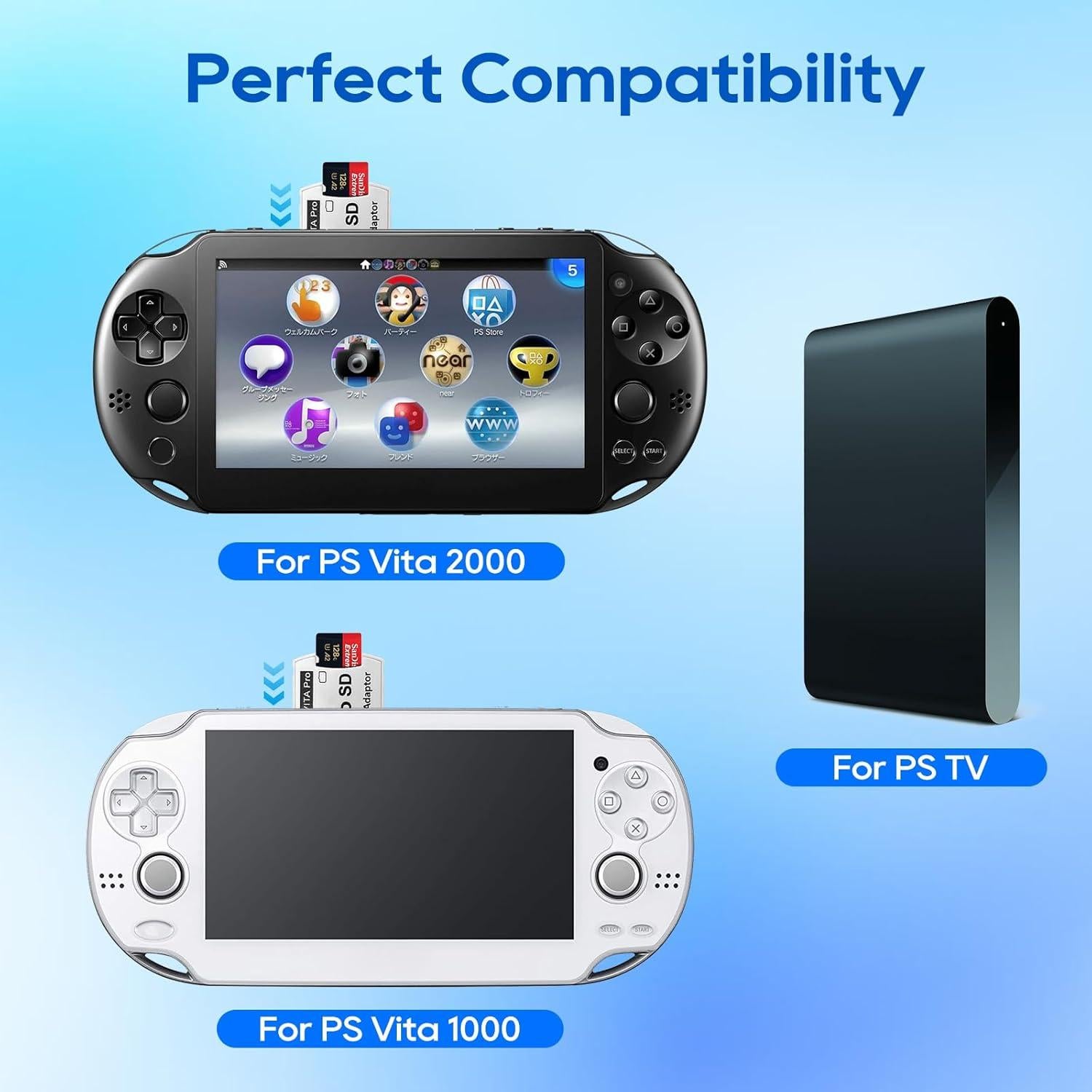 Adaptador SD2Vita UCEC para PS Vita 1000/2000 - 256GB