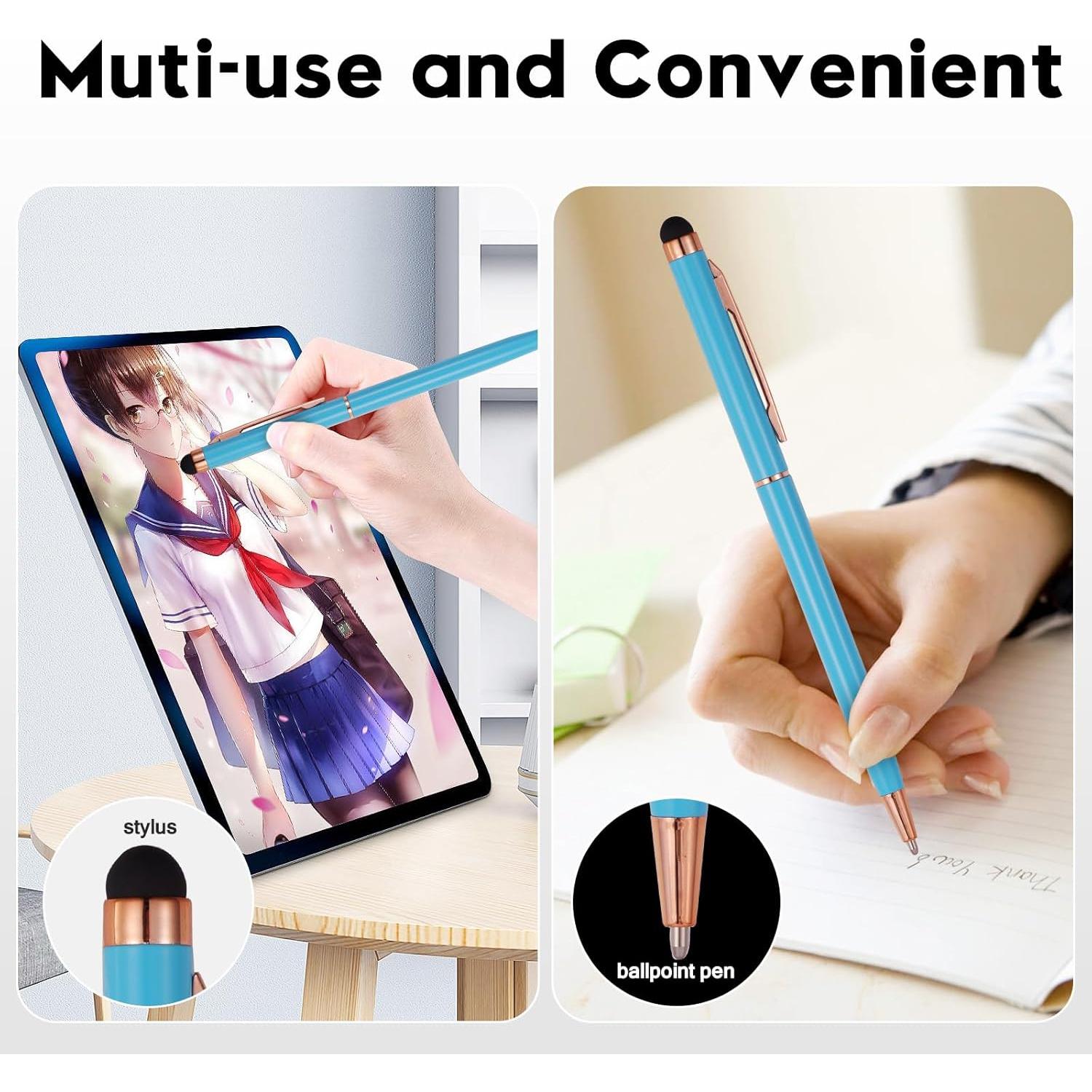 Paquete de 15 Bolígrafos Stylus 2 en 1 FIRCRE Oro Rosa B