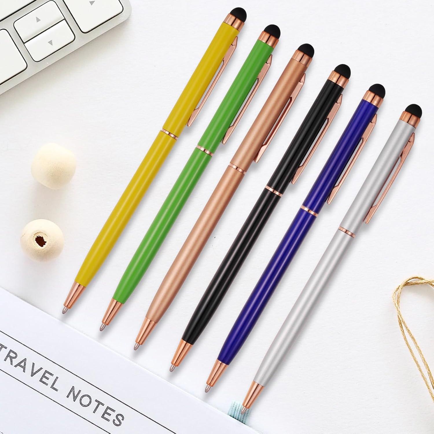 Paquete de 15 Bolígrafos Stylus 2 en 1 FIRCRE Oro Rosa B