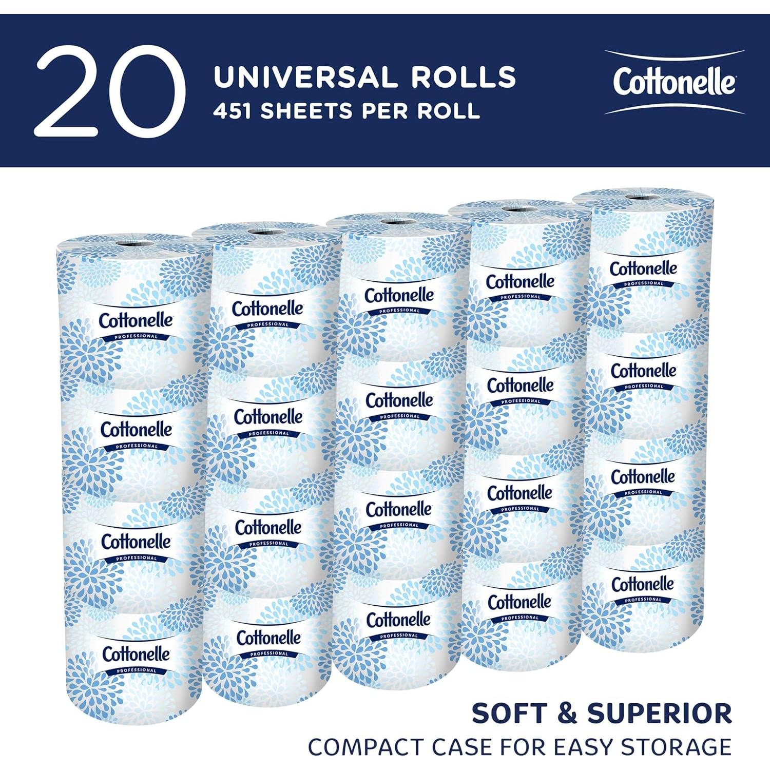 Papel Higiénico Cottonelle Profesional 2 Capas 20 Rollos 451 Hojas