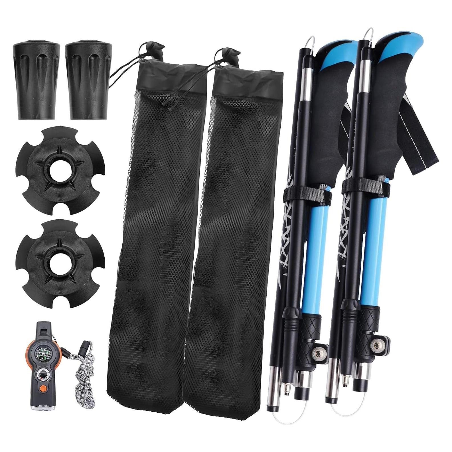 Bastones de Trekking Plegables Asjdzy HW-BB325 Azul