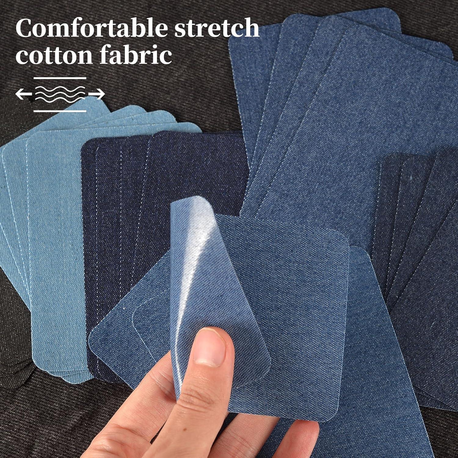 Parche Termoadhesivo de Denim Nseamera - Kit 24PCS 75x108mm