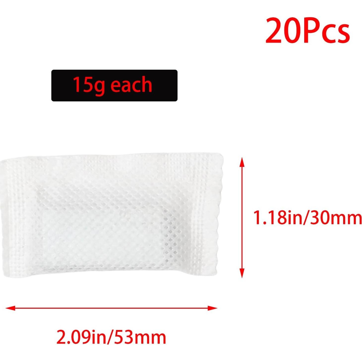 Juego de 20 Pesas para Cortinas Pocoxll - 15g Metal Blanco