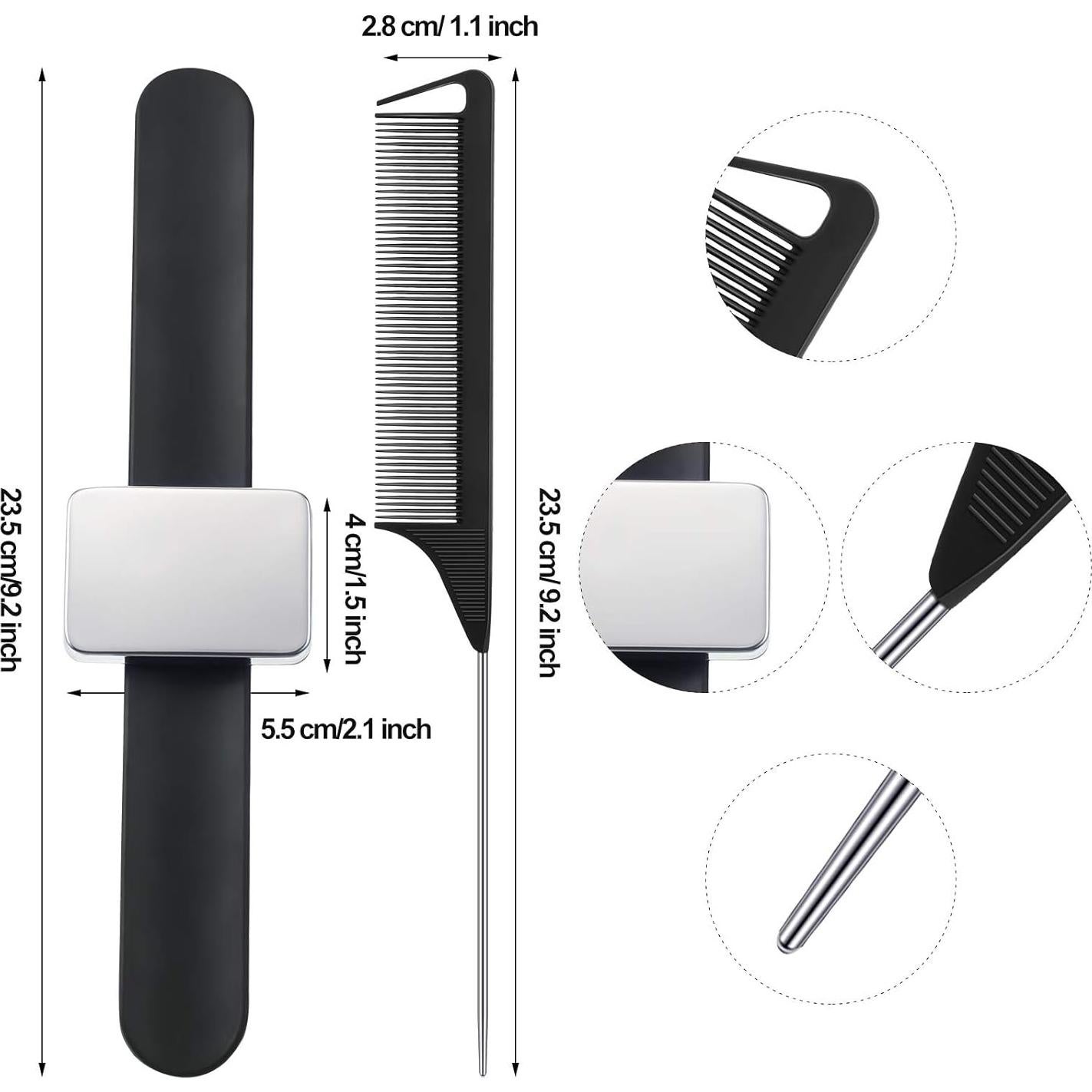 Almohadilla Magnética para Muñeca Patelai + 2 Peines + 5 Clips