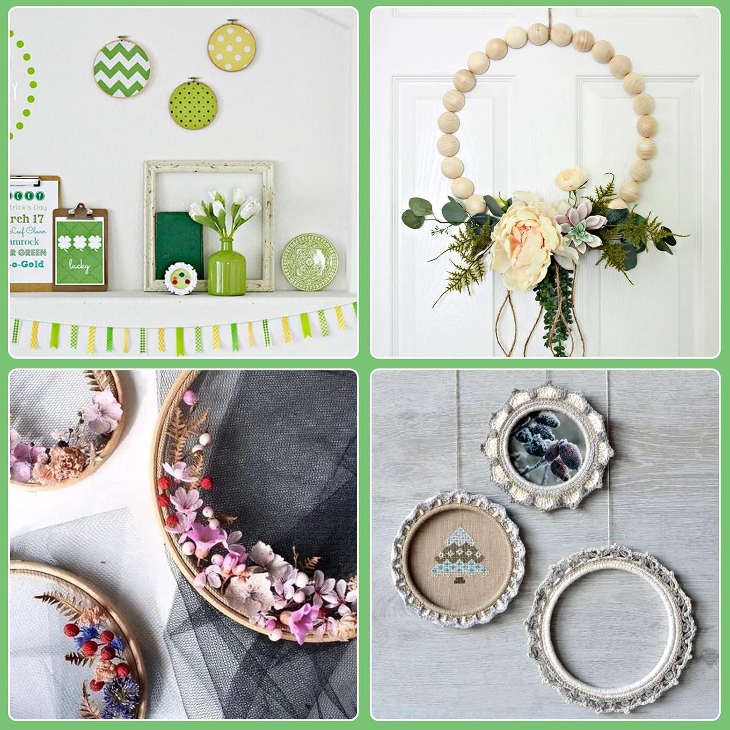 Set de 6 Aros de Bordado Redondos ZOCONE 7.62 cm Madera de Haya