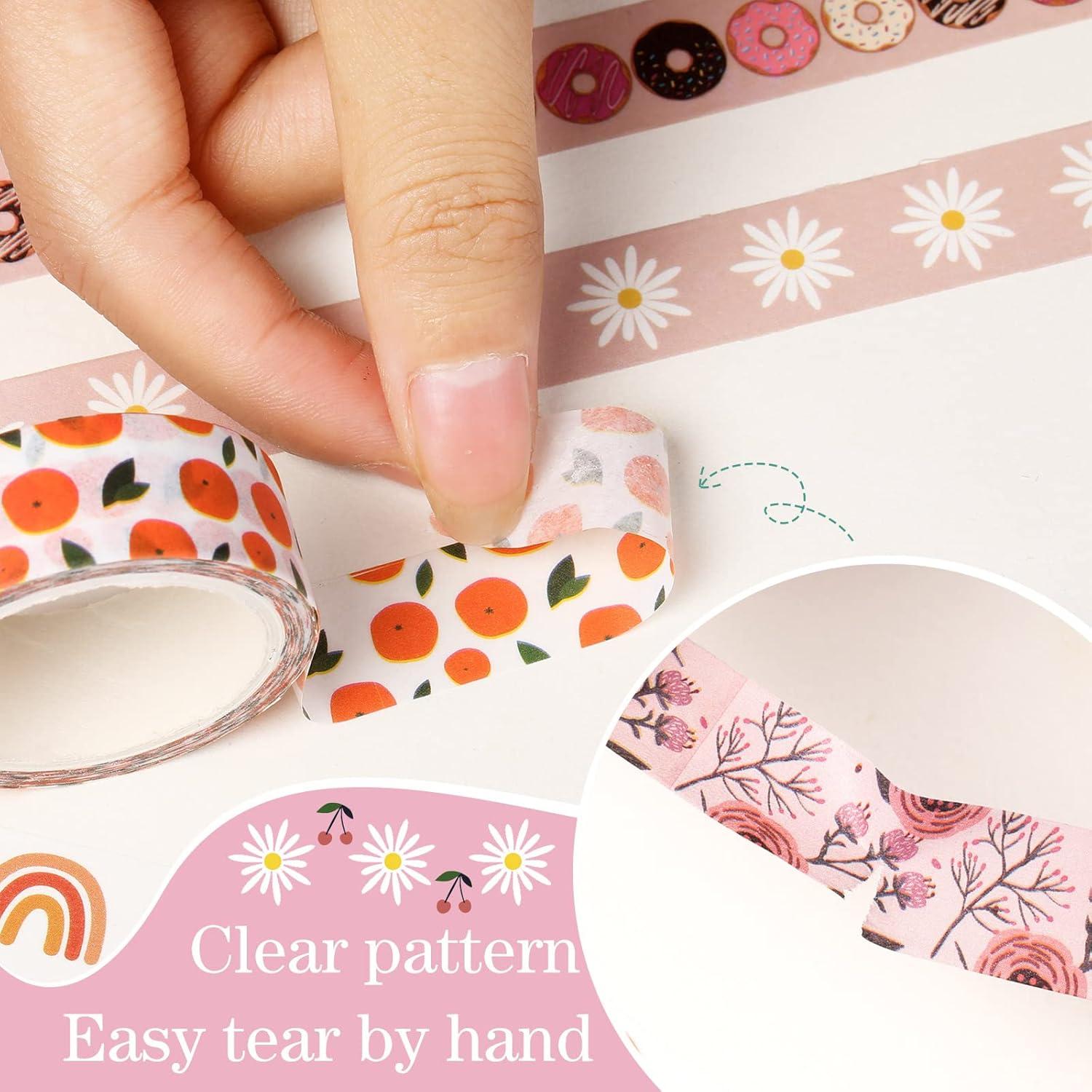 Cinta Washi TaoBary 33 Rollos Estilo Bohemio 15 mm