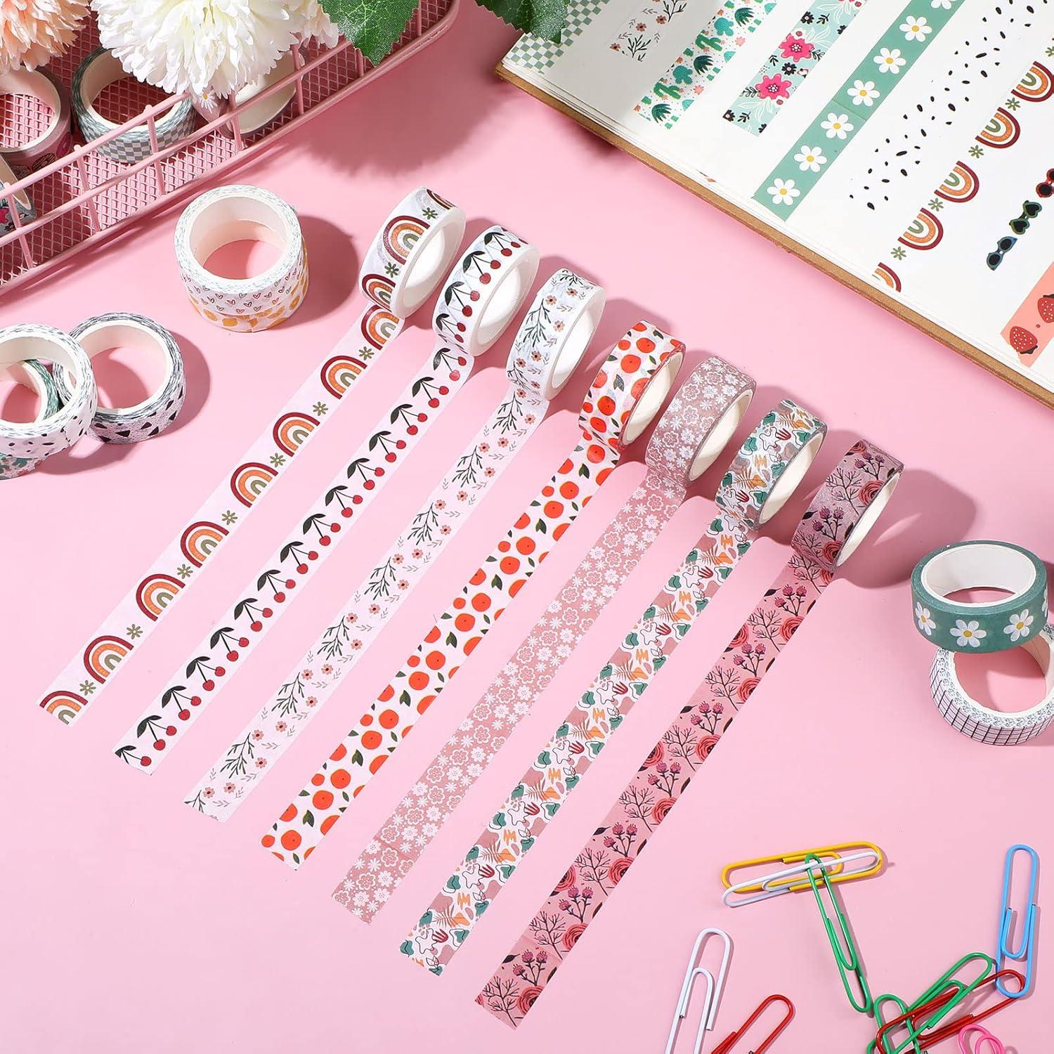 Cinta Washi TaoBary 33 Rollos Estilo Bohemio 15 mm