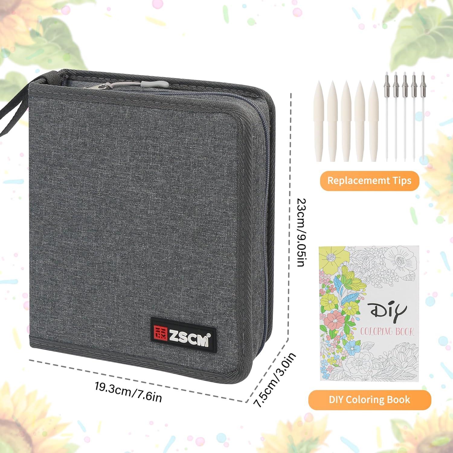 Marcadores ZSCM de 100 colores - Doble punta para arte y caligrafía