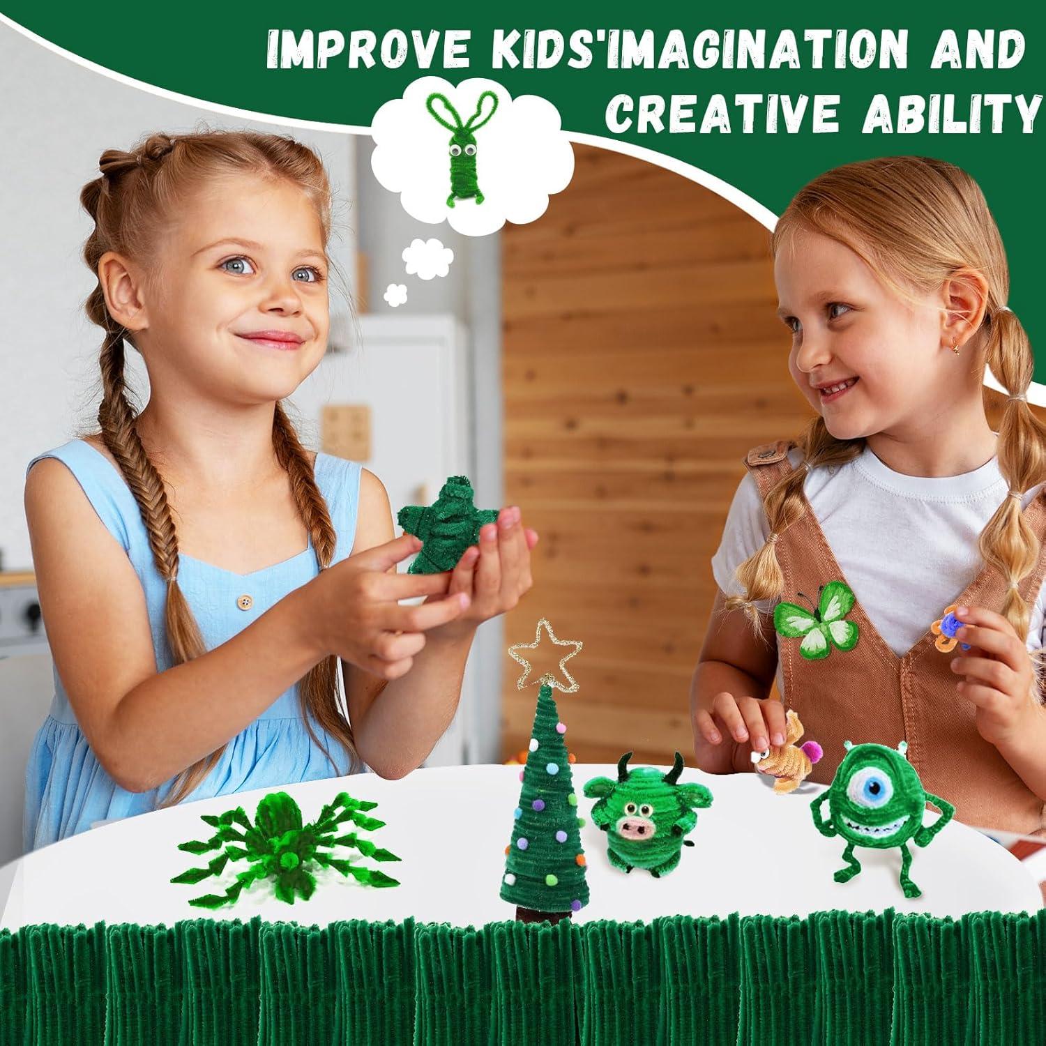 Limpiapipas Verde Navidad VZF 200 Piezas 30cm Manualidades