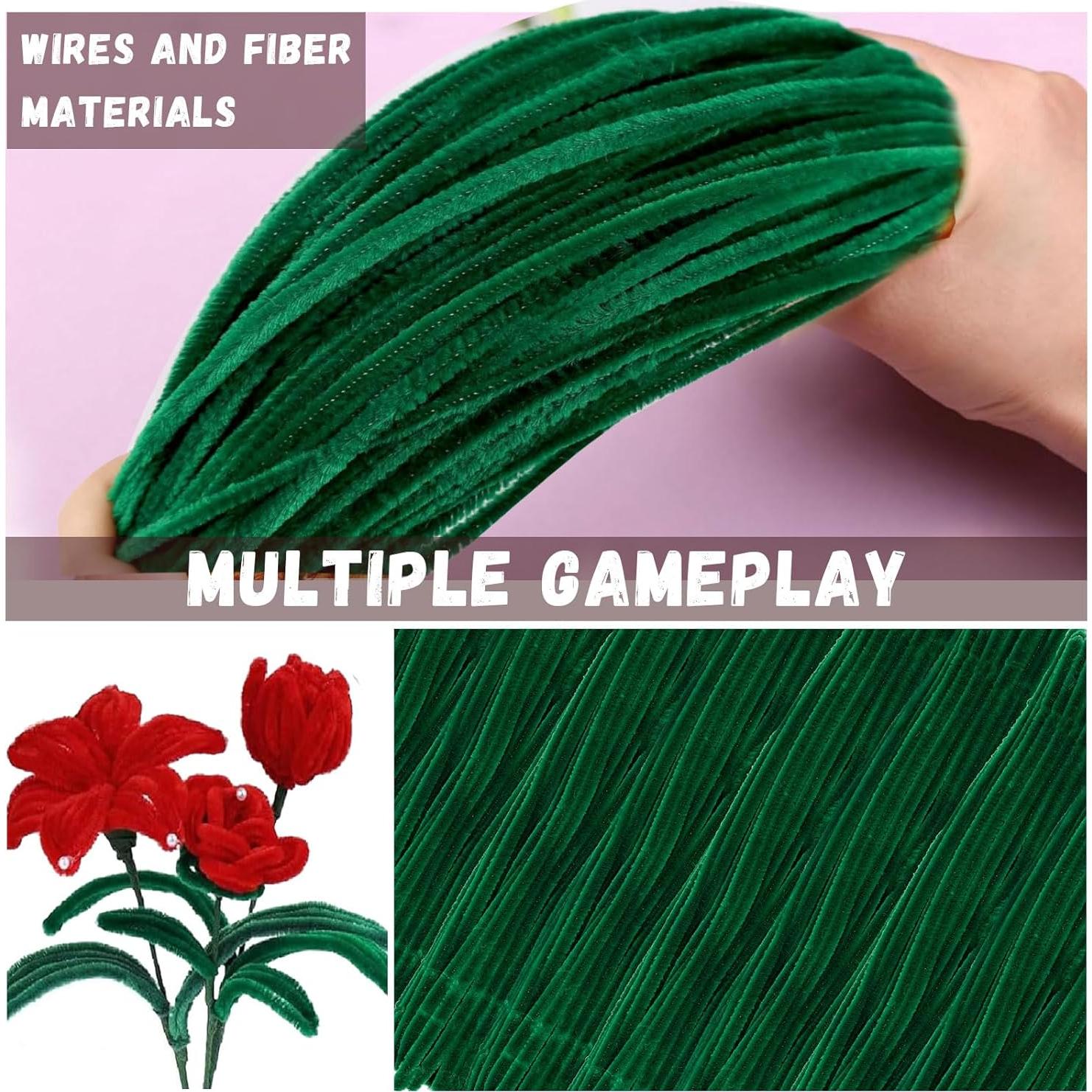 Limpiapipas Verde Navidad VZF 200 Piezas 30cm Manualidades