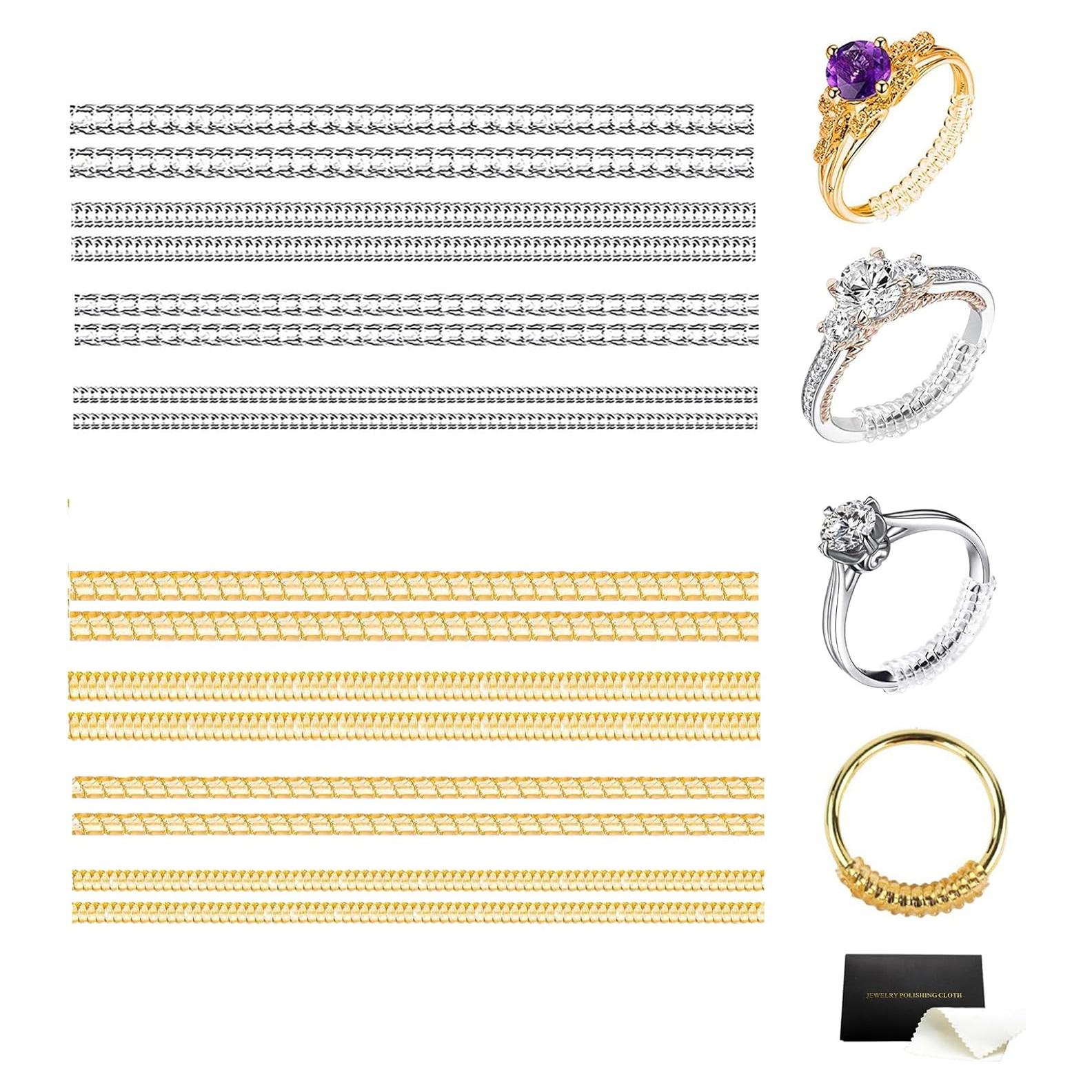 Ajustador de Talla de Anillo WGLILO - 16 Piezas, 4 Tamaños