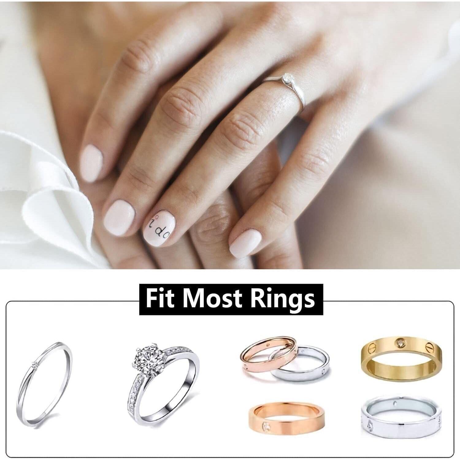 Ajustador de Talla de Anillo WGLILO - 16 Piezas, 4 Tamaños