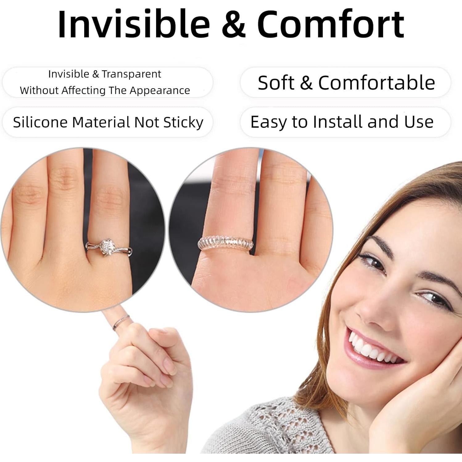 Ajustador de Talla de Anillo WGLILO - 16 Piezas, 4 Tamaños