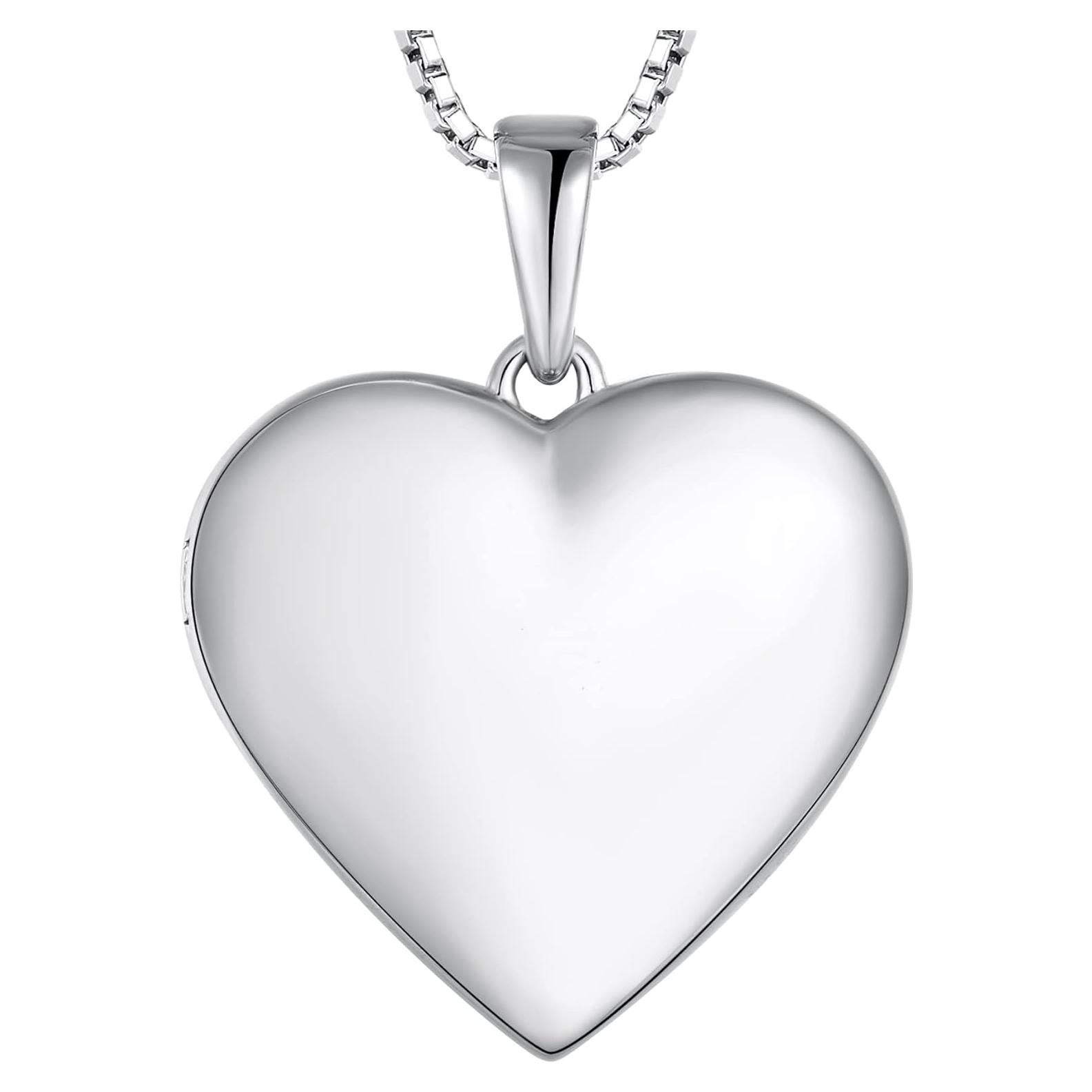 Collar Locket Corazón YL Joyería Plata Esterlina 925 Personalizado